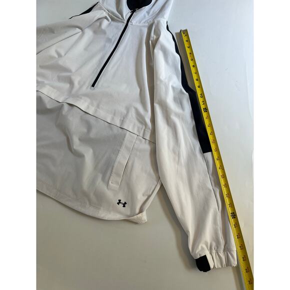 Under Armour Storm Loose Pullover Anorak Jacket Womens Size XL White Half Zip - Picture 6 of 16